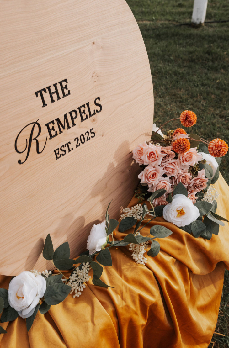 Wooden Guest Signature Sign